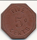 5 Cent Clothing Token