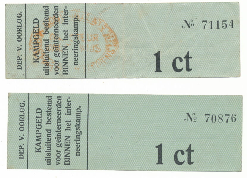 1 Cent with and without stamp