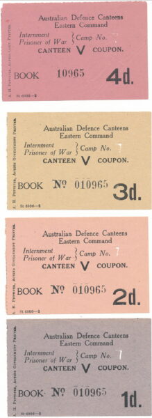 note from Australia Defense Canteen Eastern Command