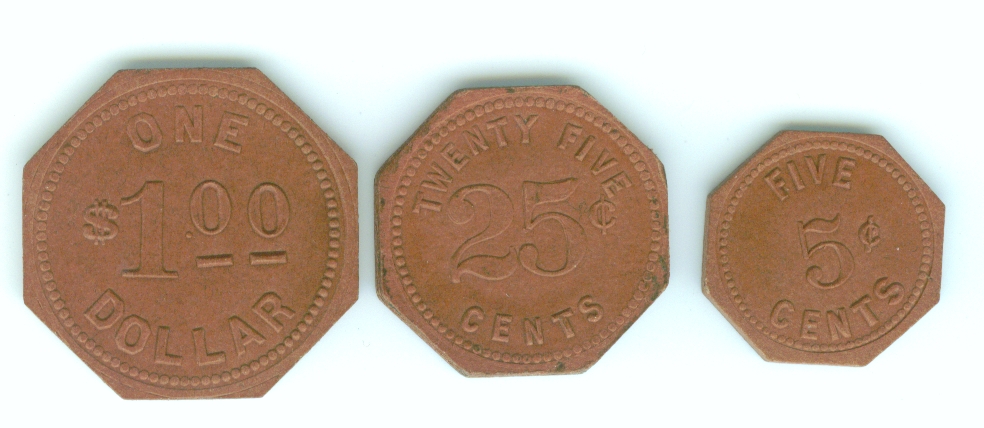 note from Seagoville Internment Camp Tokens